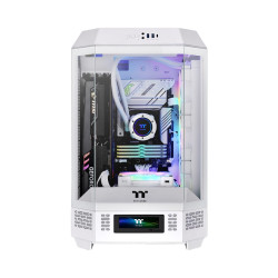 曜越 The Tower 300 电脑机箱 全景视觉 水平横躺 白色
