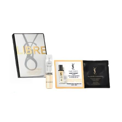 YSL 圣罗兰 全明星家族礼盒套装 精华1ml+粉底液LC2 1ml+自由之水 淡香水edt 1.2ml