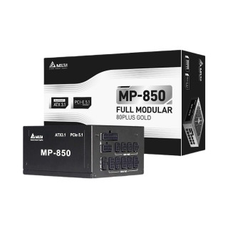 台达 MP系列 电脑电源 80Plus金牌 全模组 风扇启停 MP850（黑色850W）
