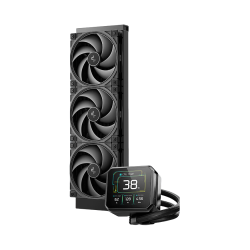 九州风神 冰暴360PRO CPU水冷散热器 3.4英寸显示屏 高性能连叶风扇 冰暴360PRO 黑