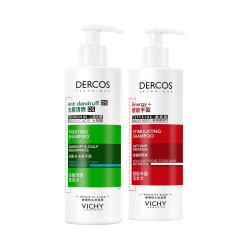 薇姿 洗发水套装 绿标390ml+红标390ml 赠：护发素50ml*4