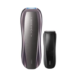 Ulike Pro10 蓝宝石冰点脱毛套装 快速散热 灰锖色脱毛仪1个+电动刮刀1个 1套