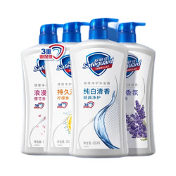 舒肤佳 健康净护沐浴露 650g*4(纯白+柠檬+薰衣草+樱花)  新旧包装随机