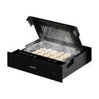 西门子 蒸玲珑抽屉蒸箱 精准控温 超薄机身+专业烤箱 蒸烤同烹BD711C1B1W+HB534