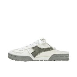 diadora CHANT SLIP-ON 帆布鞋 半拖低帮 防滑 棉花白/岩石灰 36.5