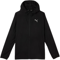 彪马（PUMA）男子修身跑步训练运动反光连帽梭织夹克外套522415 黑色-01 S (170/92A)