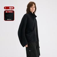 BADGLEY MISCHKA 简约休闲高级感羊毛外套秋冬保暖时髦显瘦外套上衣女