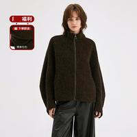 BADGLEY MISCHKA 简约休闲高级感羊毛外套秋冬保暖时髦显瘦外套上衣女