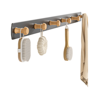 百字免打孔挂钩厨房木质无痕钩门后强力粘钩挂衣钩卫浴挂件