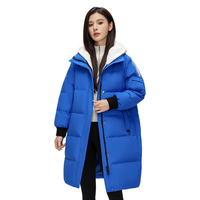 雪中飞 女式时尚休闲撞色拼接保暖羽绒服2024冬季抗风舒适女士