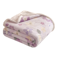 金号A类牛奶绒毛毯 羊羔绒秋冬办公室午休空调毯盖毯150*230 莉莉柒缇