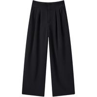 【垂感阔腿长裤】春秋长裤无弹宽松高腰休闲裤女