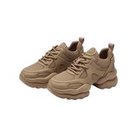 美洋同款 73hours女鞋椰椰奶冻秋冬厚底增高运动休闲棕色老爹鞋女 37