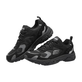 斯凯奇 男鞋黑武士户外运动鞋厚底老爹鞋轻便减震休闲鞋 894272-BBK 7 39.5