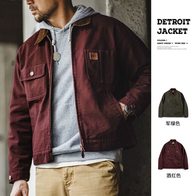 马登 男士复古底特律夹克 短款外套