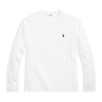 Polo Ralph Lauren 保罗拉夫劳伦 男装春秋打底圆领T恤男 长款长袖上衣男 白色 M(135-155斤)
