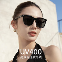 目戲 墨镜女 防紫外线太阳镜男复古方框开车驾驶镜