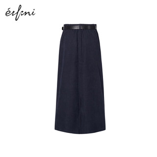 伊芙丽（eifini）【商场同款】伊芙丽半身裙1F1840331 藏青2