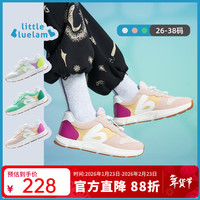 小蓝羊 littlebluelamb）2026春季新品儿童运动鞋跑步鞋网面透气休闲鞋校园训练鞋 卡其 38 脚长23.0-23.6cm