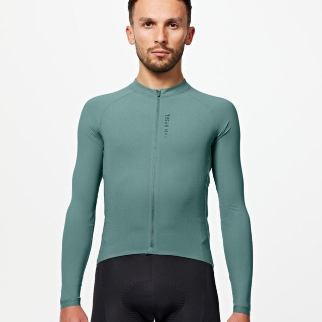 移动端：迪卡侬 公路自行车骑行服男防风长袖骑行裤长裤轻量化防晒衣OVRC