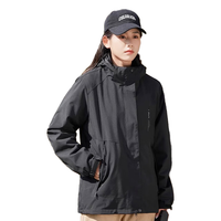 浪莎冲锋衣女三合一可拆卸外套2024秋冬防水加厚登山服户外滑雪服 黑色丨三合一【暴雨级防水防风】 XL 【适合105-125斤】