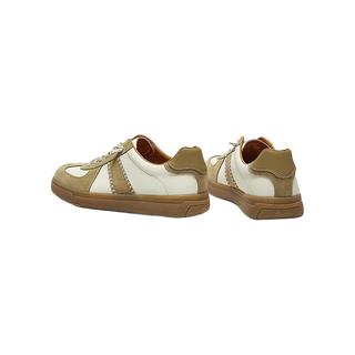  Bata/拔佳 牛皮 男士休闲鞋  米白/卡其 43