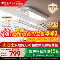 金贵夫人 电动晾衣架阳台专用自动 A12双层剪刀架+釉面全屏灯