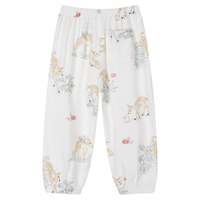 ibaby儿童防蚊裤男女宝宝防叮咬灯笼裤春夏婴幼儿长裤 鹿鸣在野 90 