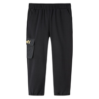 Levi's 李维斯童装男童单侧大口袋长裤春秋儿童休闲针织裤子 黑美人 120 /56 【身高110-116cm】