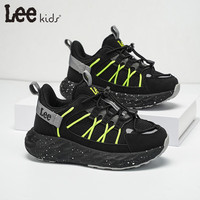  LEE KIDS 防滑 儿童跑步鞋  31 【脚长197.5mm】 黑绿