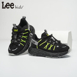 LEE KIDS 儿童跑步鞋 黑绿