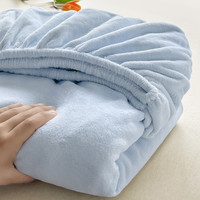 途波列 保暖加绒牛奶绒床笠床垫保护套 150*200cm