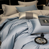 轩蓝仕 100支贡缎A类母婴级纯棉四件套 200*230cm