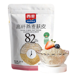 西麦 高纤燕麦麸皮400g燕麦片低GI即食早餐代餐无额外添加蔗糖