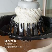 奕清良品 棉线拖把带桶免手洗老式传统墩布拖把办公室吸水拖布家用一拖净 棉线拖把