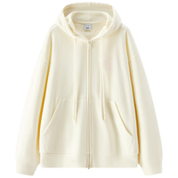 森马（Semir）迪士尼米奇系列外套女连帽宽松2025春季刺绣夹克松弛显瘦廓形 奶白10501【暖萌白】 S 155/80A