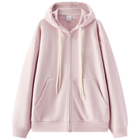 森马(Semir)迪士尼米奇系列外套女连帽宽松2025春季刺绣夹克松弛显瘦廓形 橡皮粉61216【俏皮粉】 XL 170/92A