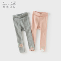 戴维贝拉(DAVE&BELLA)舞蹈袜儿童袜子女童连裤袜婴儿宝宝童袜春秋打底裤白袜子幼儿丝袜 灰色【DB1248409-A】 6-7岁 130cm(身高120-130cm)