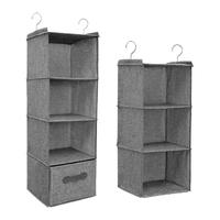 仿麻布衣柜收纳挂袋衣橱悬挂式衣物多层收纳袋衣柜抽屉盒可水洗
