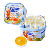 小鹿蓝蓝 宝宝米糊主食0添加早餐菜粉辅食儿童营养小米山药南瓜五黑芝麻 *2盒（30条）600g