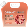 李小谷 有机红花生米2斤(四粒红中小粒生花生米红皮花生米杂粮粗粮1kg) 有机红花生米 2斤