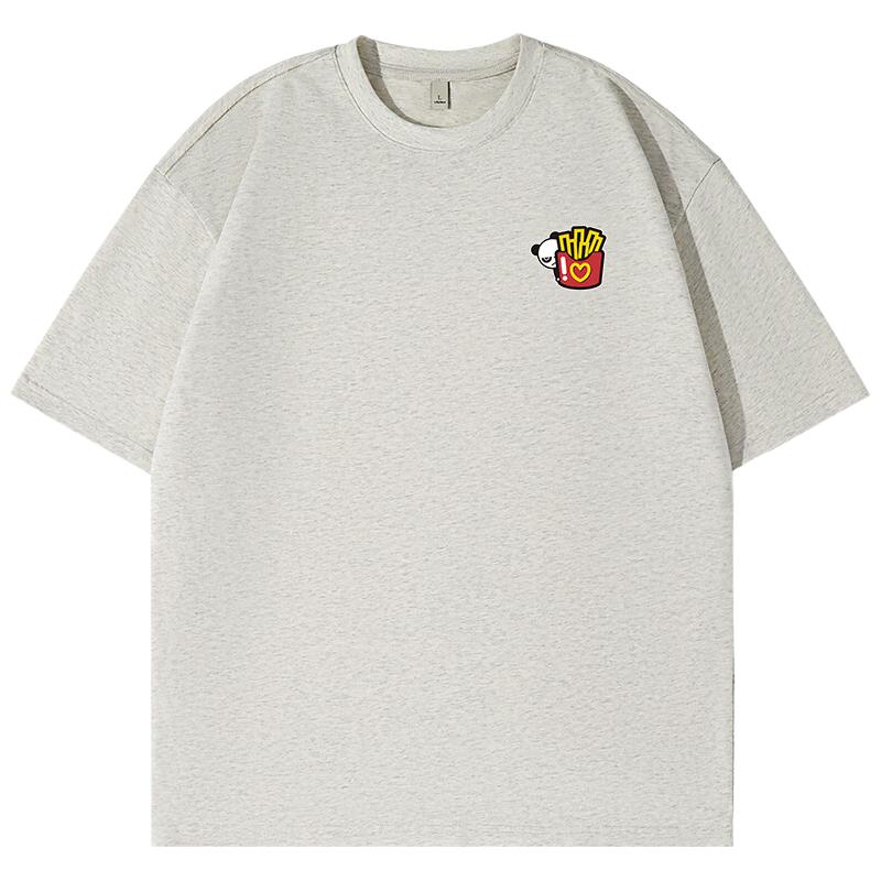 【100%纯棉】-燕麦灰#JDP熊猫薯条X