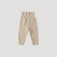 巴厘小猪宝宝打底裤春秋季睡裤高腰护肚裤婴幼儿秋裤新生儿休闲裤儿童裤子 麦穗黄 100