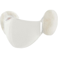  勋阳宇乐 保暖性 女士保暖护耳口罩  简约白+简约白 【升级加绒】