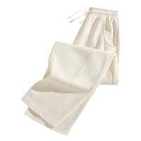 名创优品（MINISO）山本裤女装秋季2025潮流气质宽松显瘦垂感潮流休闲阔腿裤子女 【华棉阔腿裤-春秋款】奶白色(纯色) L 165 (体重115-130斤)