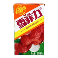 雪菲力荔枝汁果味饮料250ml*24盒装整箱 雪菲力250ml*48盒