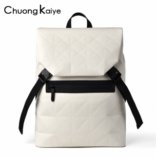 CHUONGKAIYE 新款 男士背包 菱格双肩包 F-002