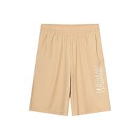 鸿星尔克男童裤子儿童夏季时尚运动裤子运动五分裤中大童冰丝弹力裤子 燕麦卡其--梭织面料 150