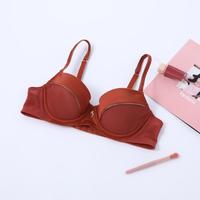 芬狄诗 菱形网纱内衣女有钢圈舒适薄款集中上托聚拢文胸