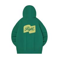 匹克（PEAK）【吴磊同款RIGHT系列】连帽卫衣男早春宽松运动风上衣 巴西绿 XS